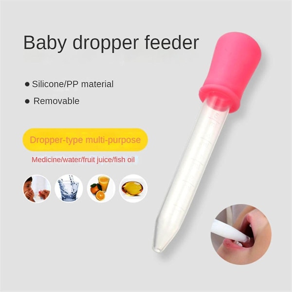 5ml Silikone Plast Pipette Dropper Fodring Medicin Juice Vand Flydende Eye Ear School Lab Experim (FMY)