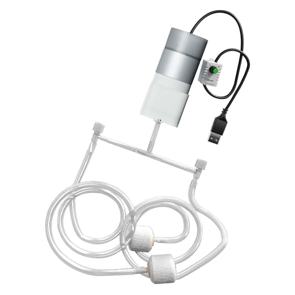 USB akvaarioilmastin happi-ilmapumput kalasäiliön ilmakompressori kannettava mini (FMY)