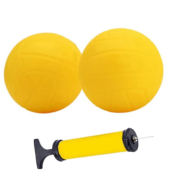 Udskiftningsbolde til Spike Mini Volleyball Stærke Bløde Gule Roundnet Spilbolde (FMY) 5 Inch 2pcs