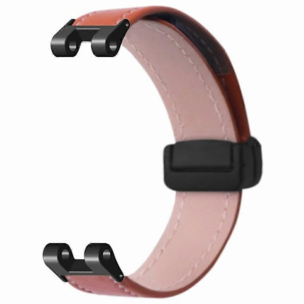 För Garmin Lily Klockarmband PU Läder Armband med Magnetiskt Spänne (FMY) Brown
