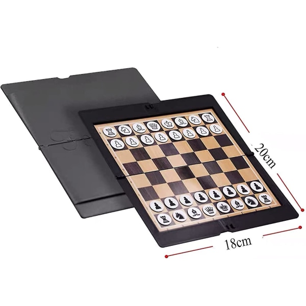 Taitettava set, Lmell Mini Pocket Student Fun Chess, Lmell Lompakon ulkoasulahja (FMYED)