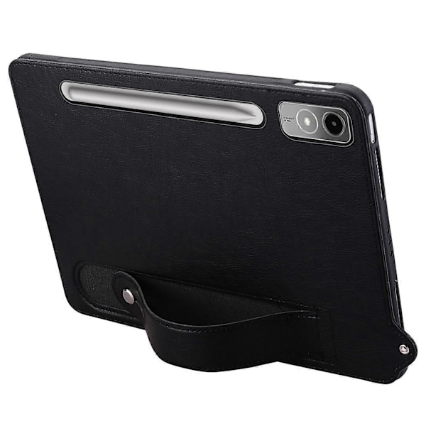 För Lenovo Tab P12 Fodral Handrem Ställ Läder Tablet Skydd - Grå (FMY) Multicolor Black