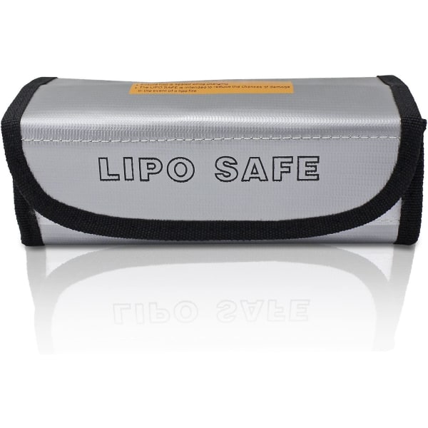 Battery Guard Bag Brannsikker beskyttelse Sikkerhet Lader Bag Sekk (19*8,5*6,5 cm)