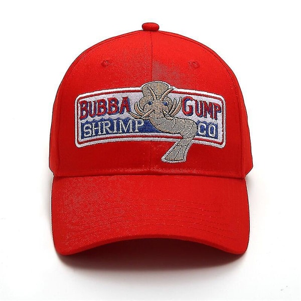 1994 Bubba Gump Shrimp Co. Baseball-hattu Forrest Gump Cap -asu Cosplay-kirjailtu Snapback cap Miesten ja naisten cap (FMY) Snapback Cap Red
