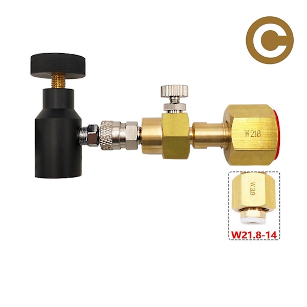 Refill Adapter Kit for SodaStream Quick Connect W21.8 til CO2 Tank  (FMY) B