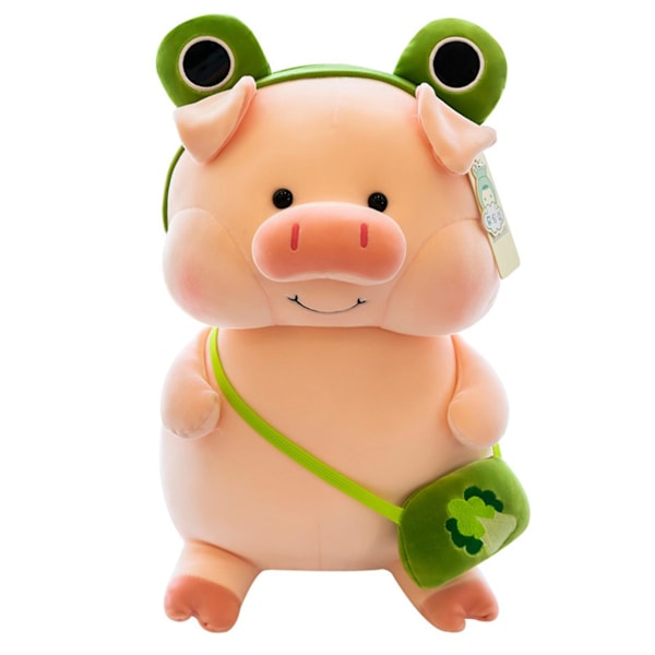 Piirretty Sika Plushie Rintarepun Kanssa Pehmeät Lelut Eläimen Hiustarralla Lapsille (FMY) Frog Pig 30cm