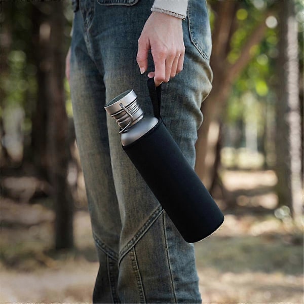 750ml Titanium Vandflaske Udendørs Campingudstyr Turisme Sport Cykling Vandring Camping Vand Bo (FMY) Titanium