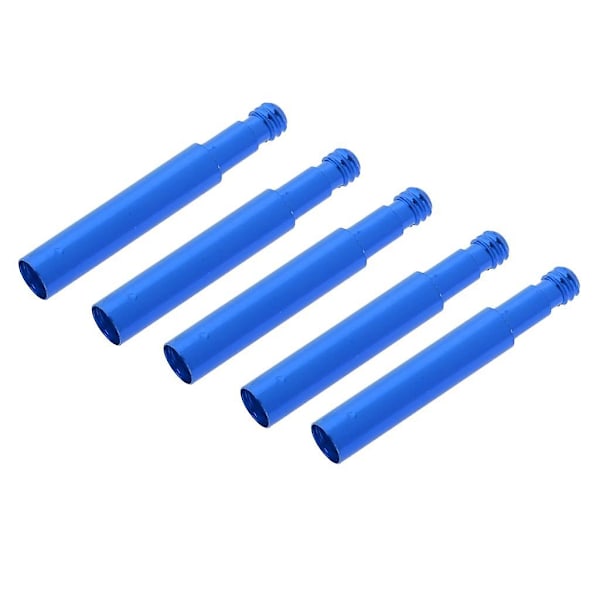 2x5 kappaletta Presta-venttiilin jatke kiinteävälitteiselle pyörälle/maantiepyörälle sininen 40mm