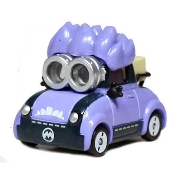 Skalmodellbil Minion Kevin Bob Dave Carl Jerry Tim Phil Jul Dekoration Rummet Leksaker för Pojkar Flickor Leksaksbil (FMY) 8