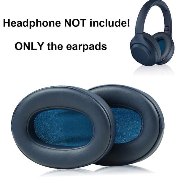 Øreputer for So-ny WH-XB900N Hodetelefoner Erstatningsputer Skum Blue