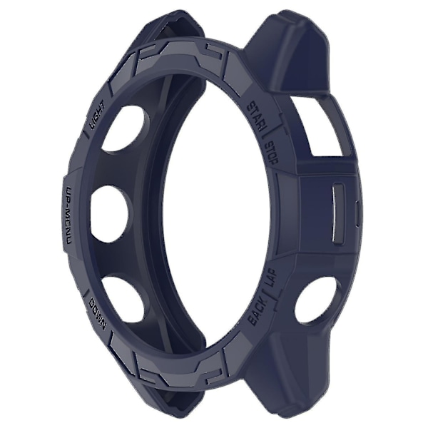 TPU Klockfodral för Garmin Epix Pro (gen 2) 47mm/Fenix 7 Pro/Fenix 7, Repskyddande Ihåligt Skydd (FMY) Midnight Blue