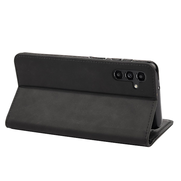 Fodral för Samsung Galaxy A15 5G - Flip Stand Läder Skin-touch Telefonfodral - Röd (FMY) Black Samsung Galaxy A15 5G