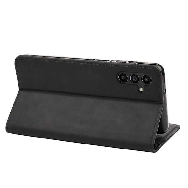 Samsung Galaxy A15 5G -puhelimen nahkainen lompakko-kotelo, seisova - Punainen (FMY) Black Samsung Galaxy A15 5G
