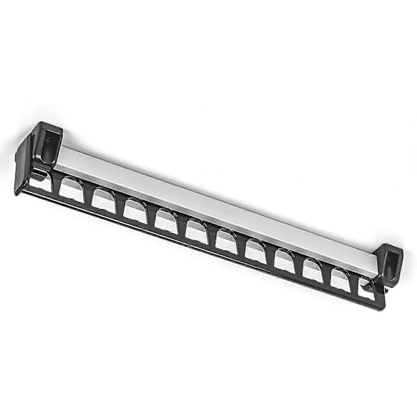 Vaateteline vaatekaappi ulosvedettävä liukuva henkari vaateteline teline 12 henkarille pituus 312mm 2 kpl pakkaus (FMY)