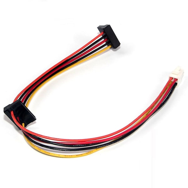 Atx bundkort 4-pin til 2-port seriel Sata harddisk adapter Strømkabel til Ipc & Tax Controller (FMY) Photo Color