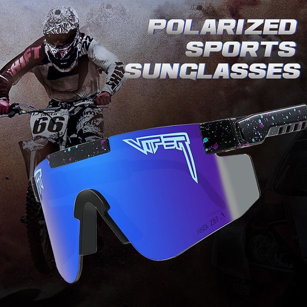 De nye utendørs vindtette glassene klassiske briller, sykling Løping Fiske Sport Polarized Sunglassesc32 (FMY)