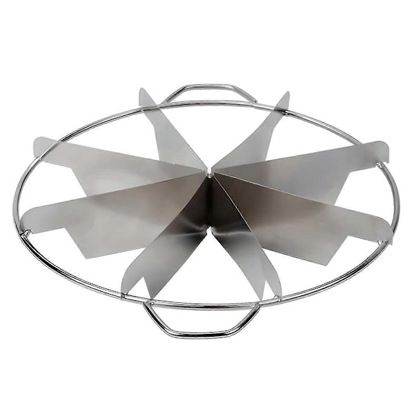 Pajeringskniv i Rostfritt Stål, 8-Slicers, Skapar Perfekta Slicers (FMY) Silver
