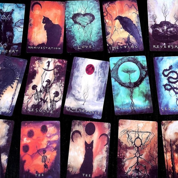 Spirits shadows tarotkort okänd andedck tarot orakelkort däckkort mystiskt spådomsspel familjefest brädspel (FMY)
