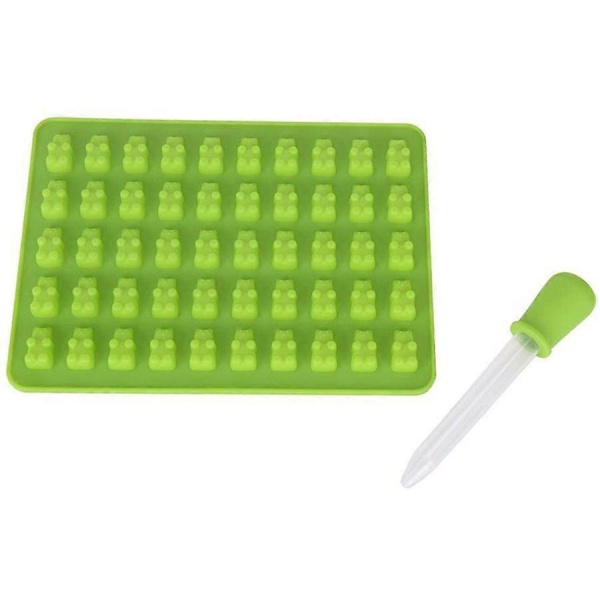 ODN Silikon Gummi Brændte-Formen med 1 Pipette Sigkeit Silikonformer, Jelly Chokolade-Formen (Blå)  (FMY) style408
