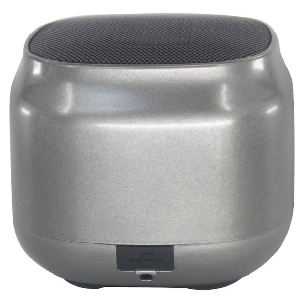 Trådlösa portabla Bluetooth minihögtalare med stort ljud, trådlös stereo, metallhölje, minimalistisk design, android/ipad/iphonegray (FMY)