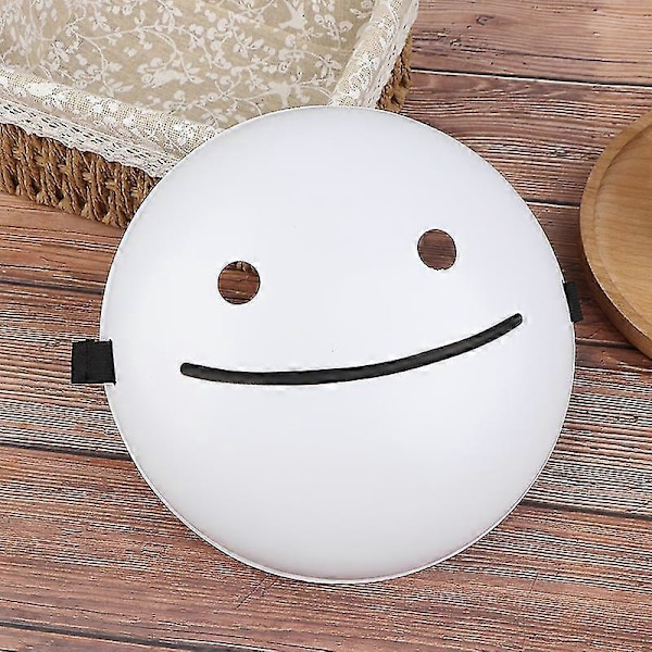 Cosplay Halloweenmasker Drömmasker Cartoon Anime Vit Leende Masker Hjälm (FMY)