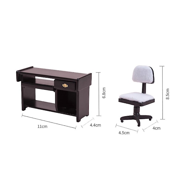 1/12 Computerbord med Printer Møbler Rate B  (FMY)