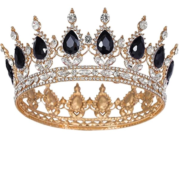 Prinsessekroner og tiaraer til små piger - Krystalprinsessekrone, fødselsdag, bal, udklædningsfest, Queen Rhinestone Crowns, wz-1629 (FMY)