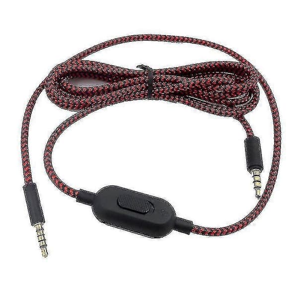 3,5 mm til 3,5 mm lydkabel kompatibelt med Logitech G Pro X / G Pro Gaming Headset Red