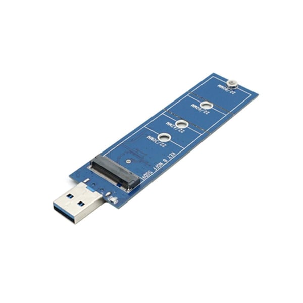 Ssd M2 Till USB Adapter M.2 Till USB Adapter B Key M.2 Sata Protocol Ssd Adapter Ngff Till USB 3.0 Ssd Ca (FMY) blue