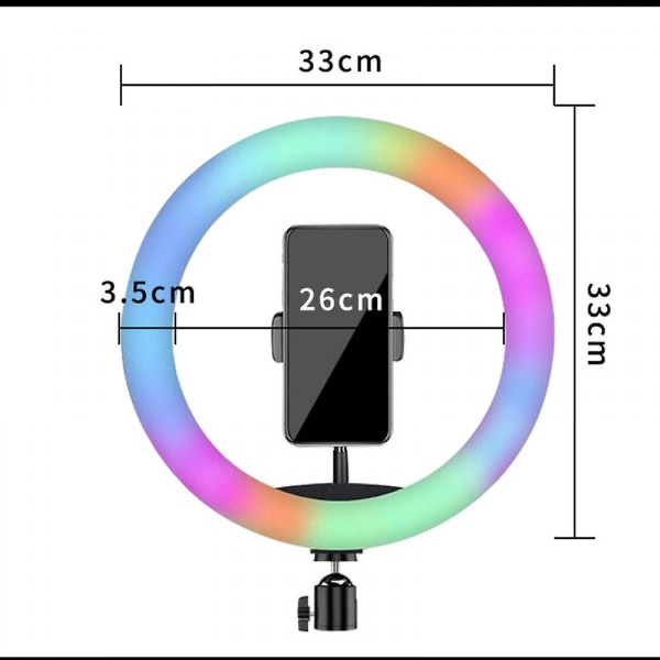 Mobile Selfie Live Beauty Light Fyld Led Ring Light Led Ring Desktop Ring Light (33cm) (FMY)