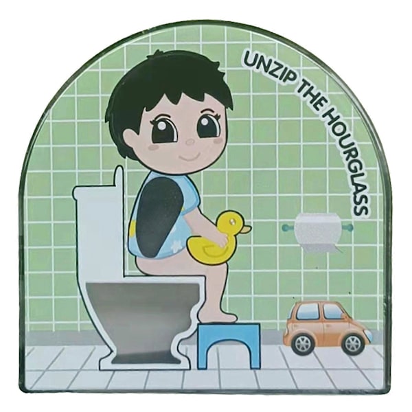 Toalett Timer 5 Minuter Tryckt Multifunktionell Noggrann Känslig Avkoppling Rolig Present Badrum Poop Timer Sandsläpp Hem Användning KAESI  (FMY) F