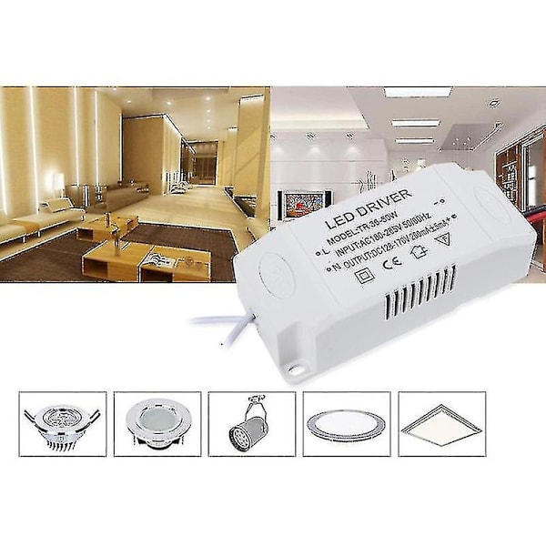 Led-drivransformator 12-24w/24-36w/36-50w Led-strömförsörjningsenhet Belysningstransformatorer för Led-lampor Drivrutin Dc  (FMY) 24-36W