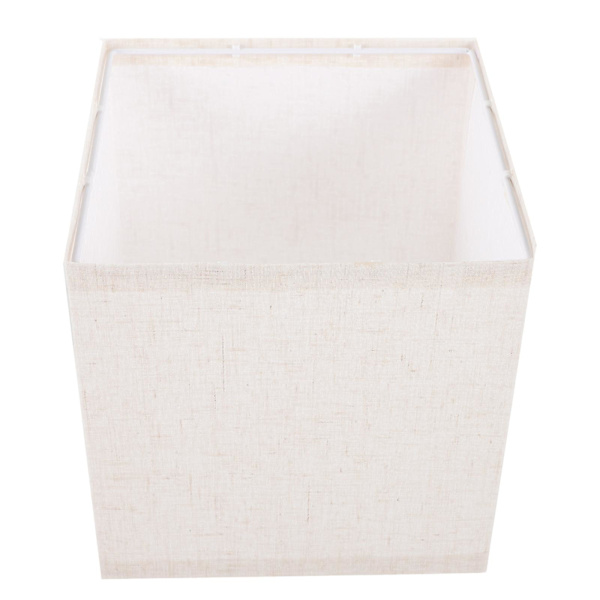Tyglampskärm Enkel Lampskärm Bordlampaöverdrag Hängande Lampskärm Kvadratisk Lampskärm (e27)  (FMY) Beige 20.00X20.00X20.00CM