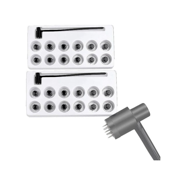 2 laatikkoa (24 kpl) 7 tähden neula ja ihovasara, neulasarja (FMY) As Shown