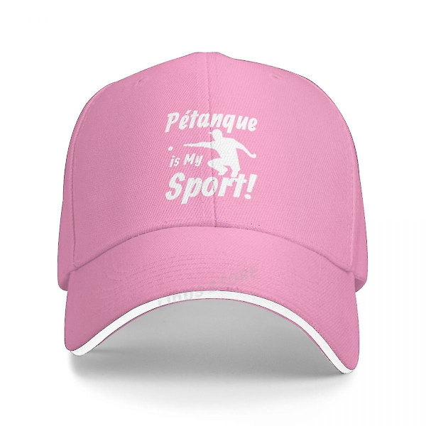 Petanque Boule Baseball Caps Kesämuoti Säädettävä Petanque On Minun Urheilulakit Huippulippalakki  (FMY) Pink One Size