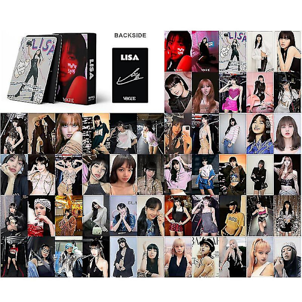 Kpop Blackpink Lisa Fotokort 55 st. Jisoo Lomo Kort Fotokort (FMY)