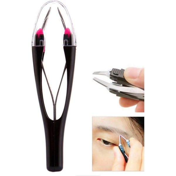Automatisk indragbar multifunktionell indragbar ögonbrynspincett i rostfritt stål, verktyg för borttagning av ögonbryn (FMY)