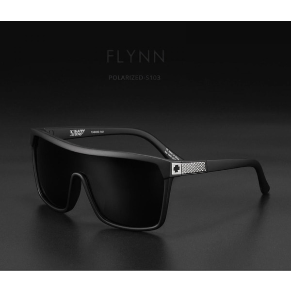 Trendiga märkesglasögon med stor båge, polariserade solglasögon, färgglada äkta film utomhussportglasögon S103 S174 (FMY)