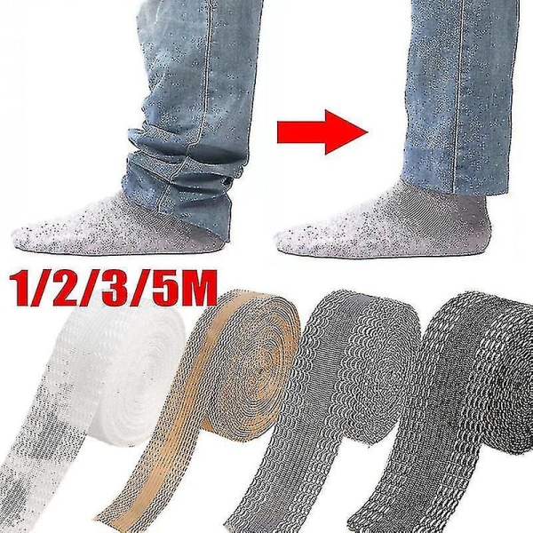 Itsekiinnittyvä teippi housuille jalkojen reunan lyhentäminen ompelutyökalut teippiliimaa päärmeen silitys housuissa Farkut Vaatteet pituus lyhennetty Tw (FMY) Beige 2m
