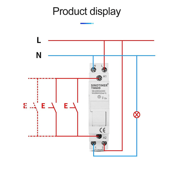 Sinotimer Tm609 Wifi Smart Timer Switch Tuya App Fjernbetjening Trådløs Nedtællingstidsswitch Hjem (FMY)