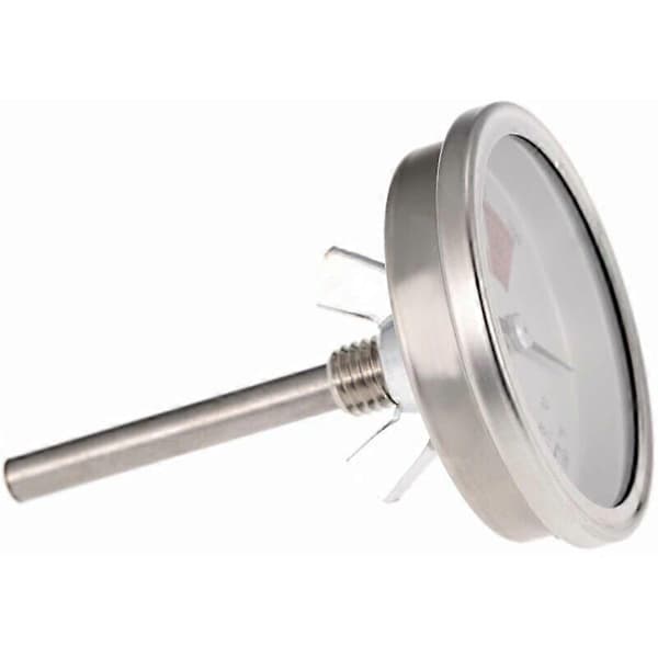 Bimetallisk BBQ-termometer i rostfritt stål, present (FMY)