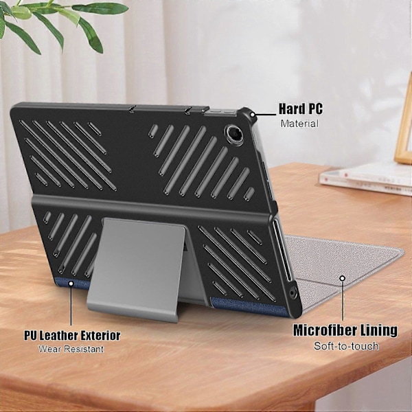 For Lenovo Tab Plus 11,5 tommer TB351FU Etui Varmeafledning Stativ Læder Tablet Cover (FMY) Multicolor Style B