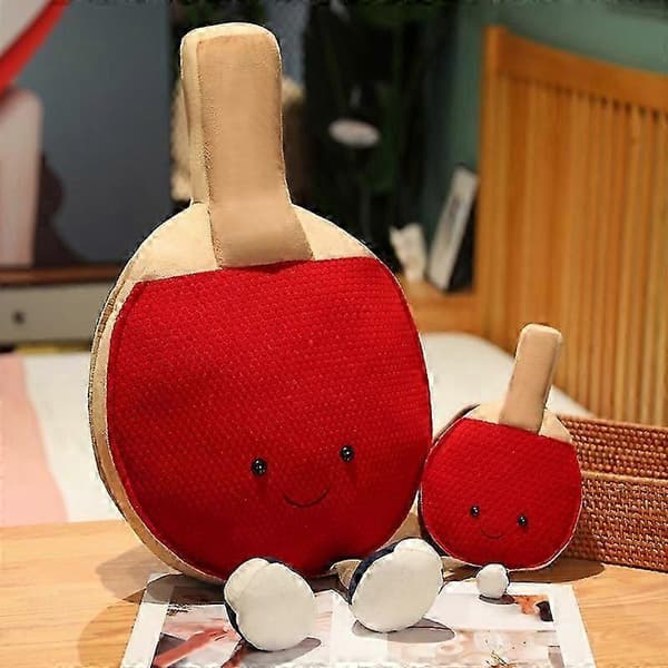 30 * 15cm Ping Pong Racket Kudde Plyschdocka Barn Födelsedagspresent Vardagsrum Sovrum Kudde (FMY)