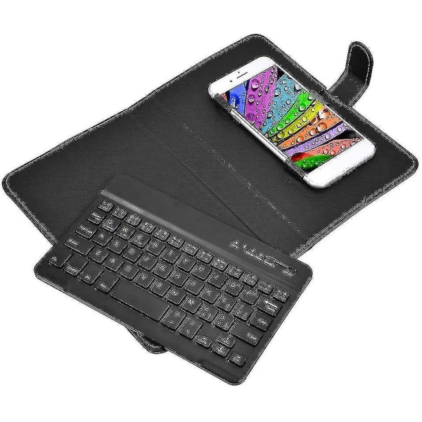 Trådløst Bluetooth-tastatur til telefon, Mini Portable Bluetooth-hylster (FMY)