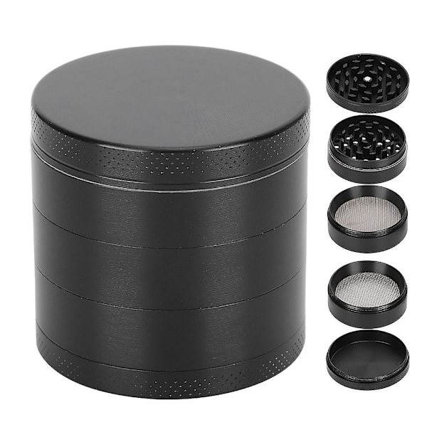 Sinkkiseosyrttinkone 53mm - 5 Kerrosta Kaksoiskerros Suodatin Jauhin Työkalu Pippurille ja Mausteille (FMY)