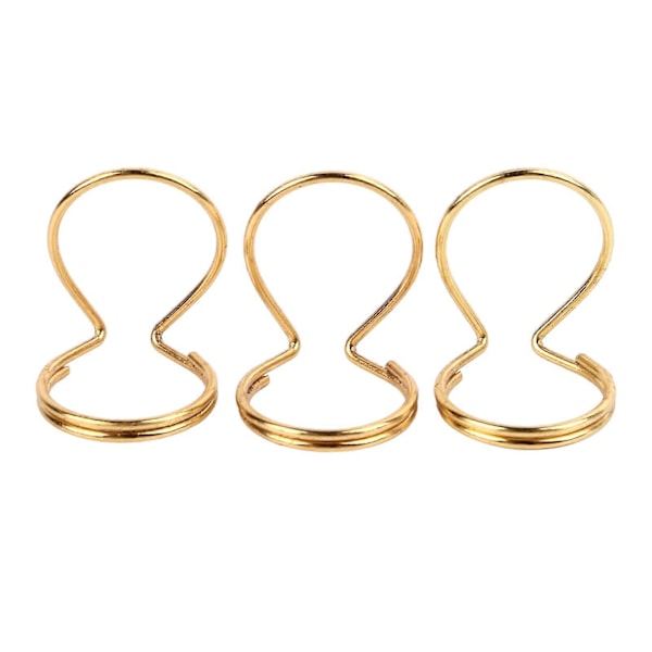4 st Fjärilsfingerplock Metall Gitarr Tummplektrum Instrumenttillbehör för Spelning Guld (FMY)