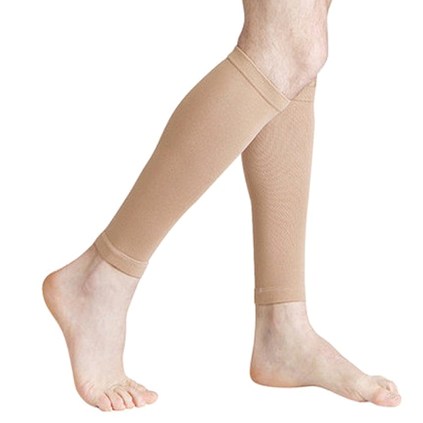 1 par Stovepipe Sports Compression Support Strumpor White