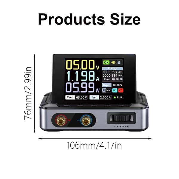 User-friendly Power Supply 30V 5A for Serial Device Connection, Portable Size Standard 0.42