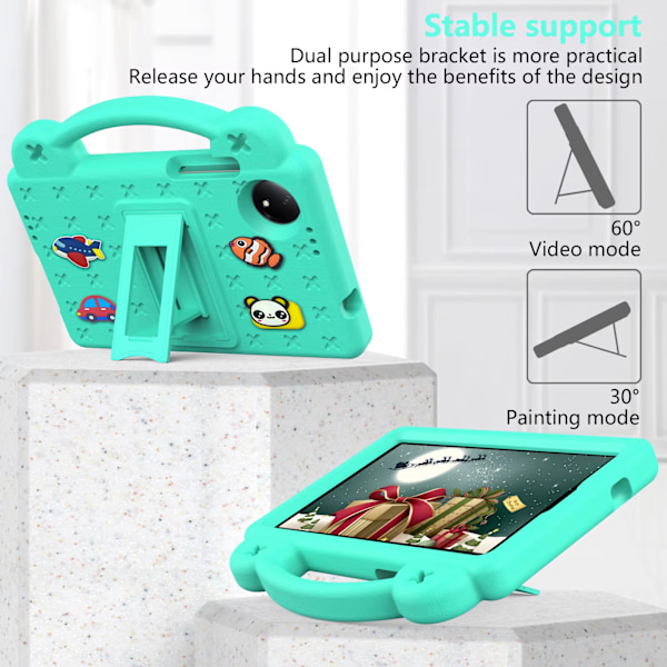 Støtsikkert beskyttelsesdeksel for Xiaomi Redmi Pad SE, etui med stativ for 8,7-tommers, 2024, 11-tommers nettbrett Azul Redmi Pad SE 11inch