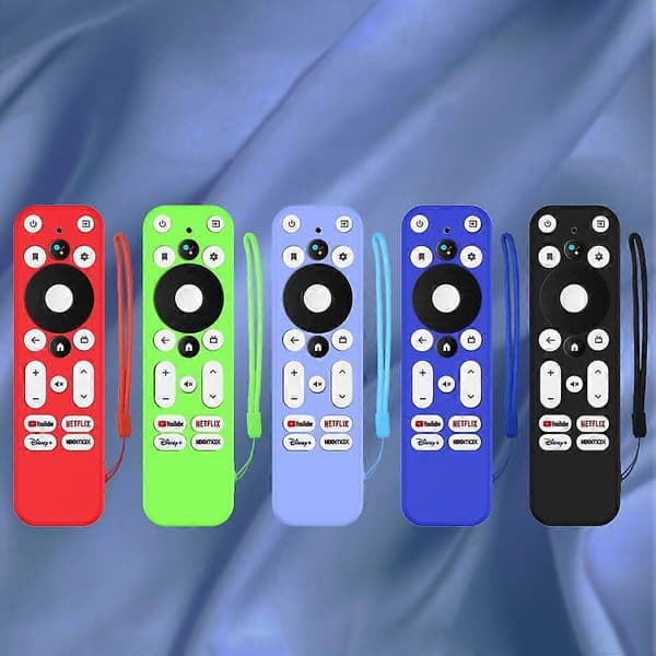 For ONN Android TV 4K UHD Streaming Device Y55 Anti-Fall Silikon Fjernkontroll Deksel Black